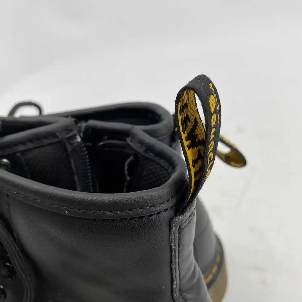 Dr. Martens Black Synthetic Rain Boots | Girls Size 1G (Regular)